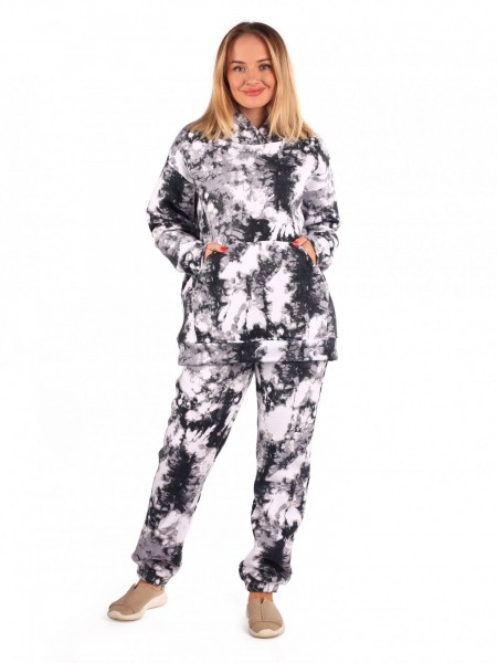 Толстовка женская футер начес 3-х нитка пенье Метель серый