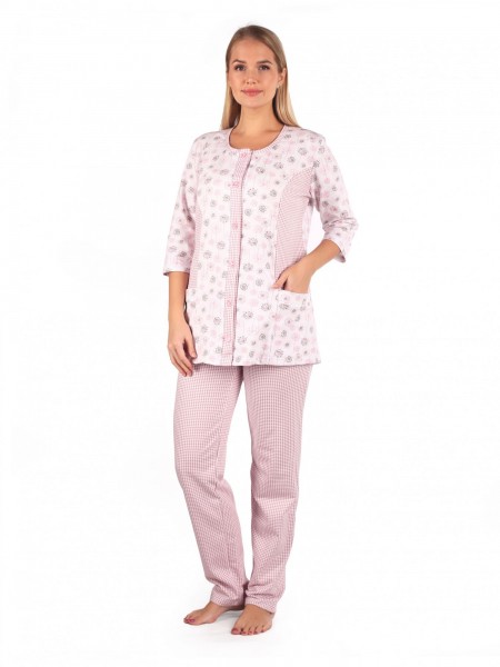 Костюм женский футер начёс Молли розовый