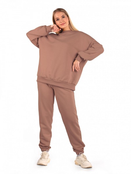 Костюм женский футер 3-х нитка петля пенье Севара кофе