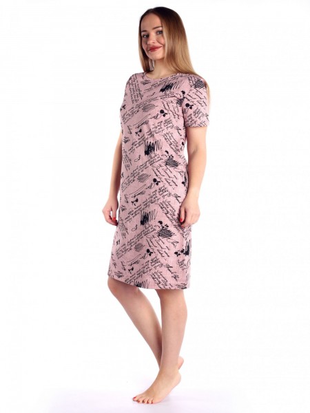 Туника женская кулирка Вояж брусника