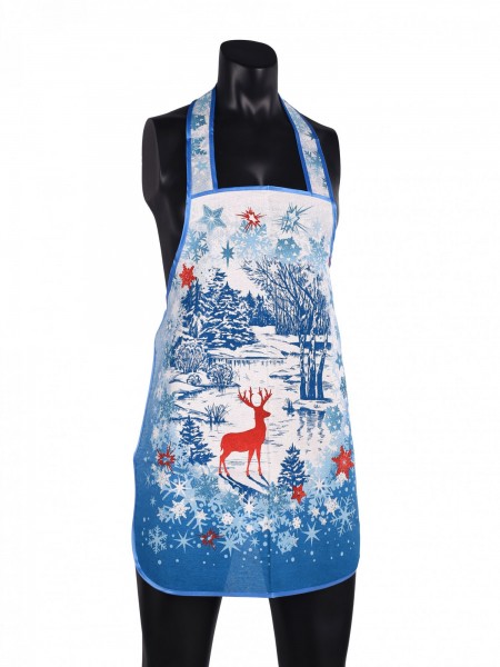 Фартук вафельный Синий иней