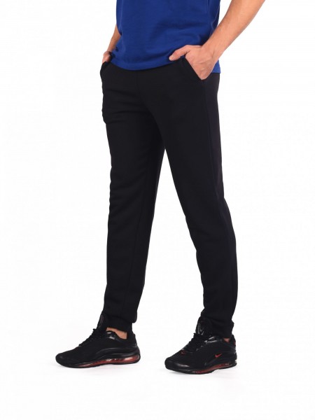 Брюки мужские футер 3-х нитка петля Оливер черный