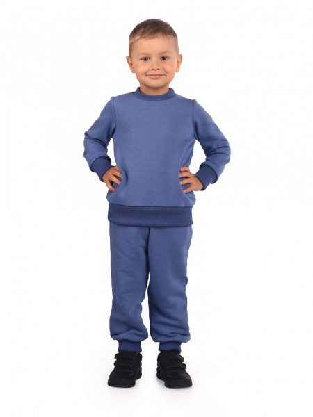 Костюм детский футер 3-х нитка петля пенье Симба индиго