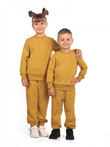 Костюм детский футер 3-х нитка петля пенье Симба охра