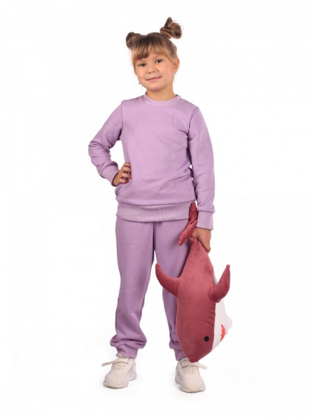 Костюм детский футер 3-х нитка петля пенье Симба лила