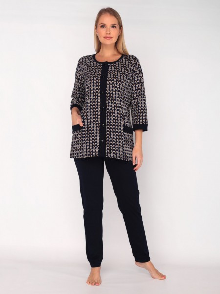 Костюм женский кулирка с брюками Лейсан