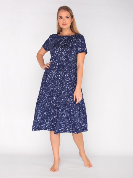 Платье женское кулирка Агния мелкий одуванчик