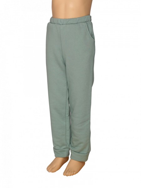 Брюки детские футер 3-х нитка петля Тоша шалфей