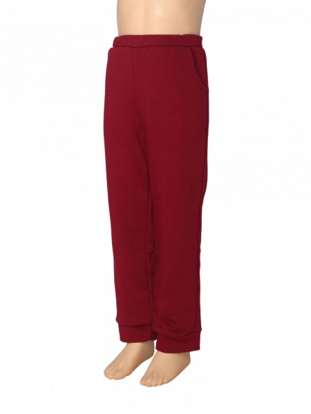 Брюки детские футер 3-х нитка петля Тоша бордо