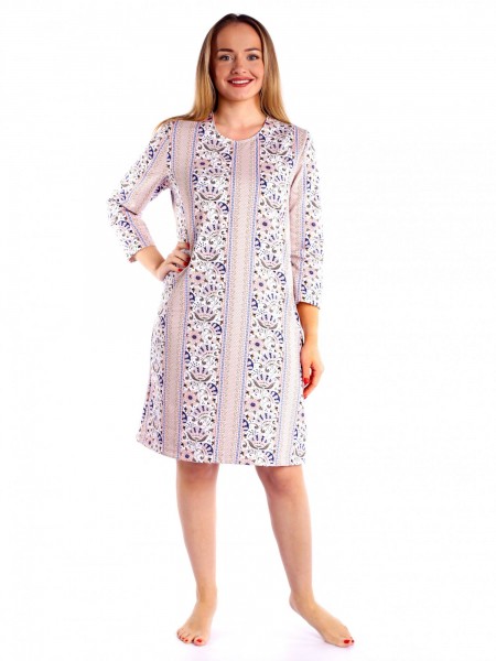 Ночная сорочка женская футер начёс Мозаика