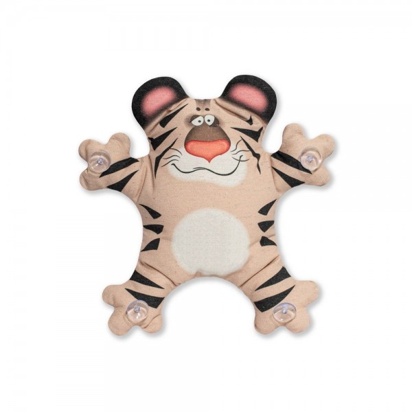 Игрушка в авто на присосках Тигр Светло-коричневый