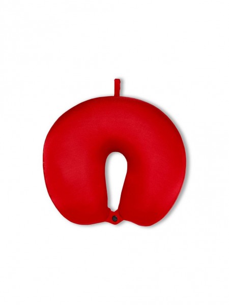 Антистрессовая подушка для шеи турист Дорожная ВИП Красный