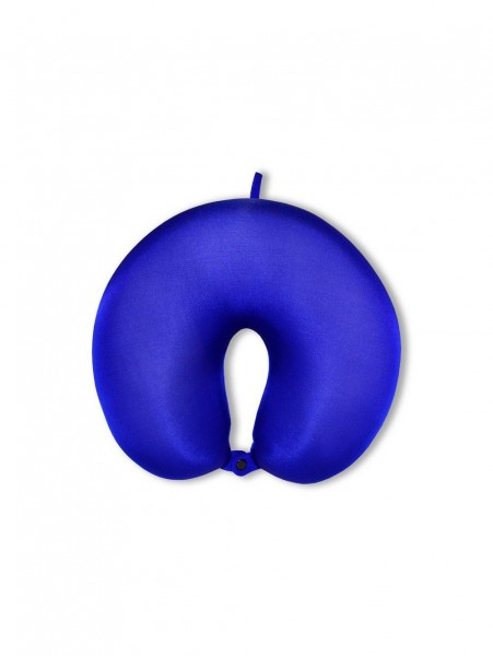 Антистрессовая подушка для шеи турист Дорожная ВИП Синий