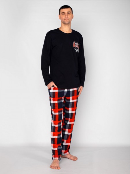 Пижама мужская кулирка Новогодняя сказка-2 Пижама мужская кулирка Новогодняя сказка-2