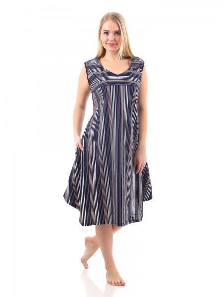 Сарафан женский кулирка Трапеция полоса