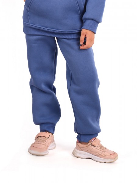 Брюки детские футер начёс 3-х нитка пенье Бейби стайл индиго