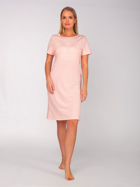 Туника женская кулирка Паула пудровый