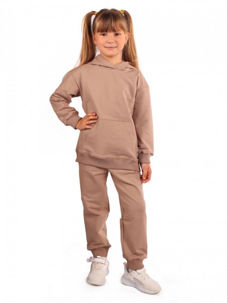 Костюм детский футер 2-х нитка Блуми кидс кофе