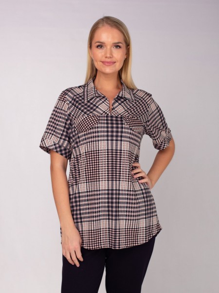 Туника женская кулирка Фэшн розовый