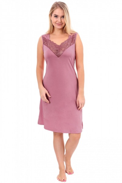 Ночная сорочка женская вискоза Вероника сухая роза