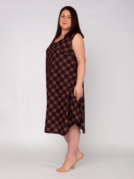 Сарафан женский кулирка Амелия браун С ДЕФЕКТОМ