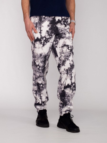 Брюки мужские футер начес 3-х нитка пенье Аляска серый,48