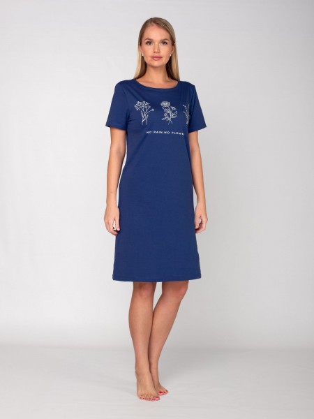 Туника женская кулирка Паула синий