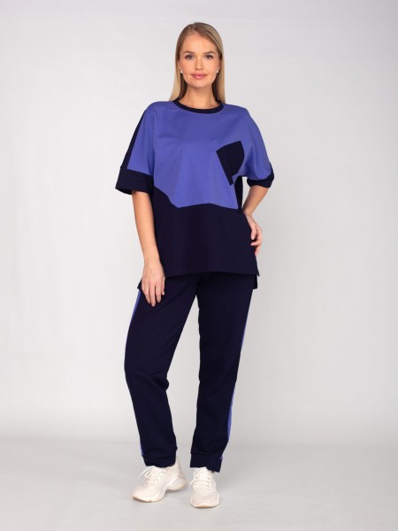 Костюм женский футер 2-х нитка Техно ирис