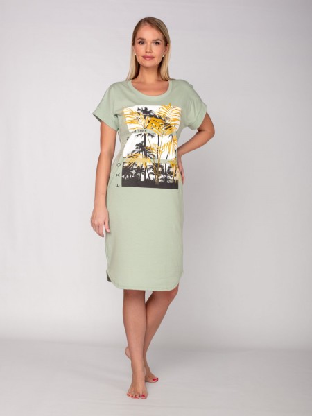 Туника женская кулирка Таити груша