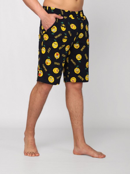 Шорты мужские кулирка Смайл желтый Шорты мужские кулирка Смайл желтый