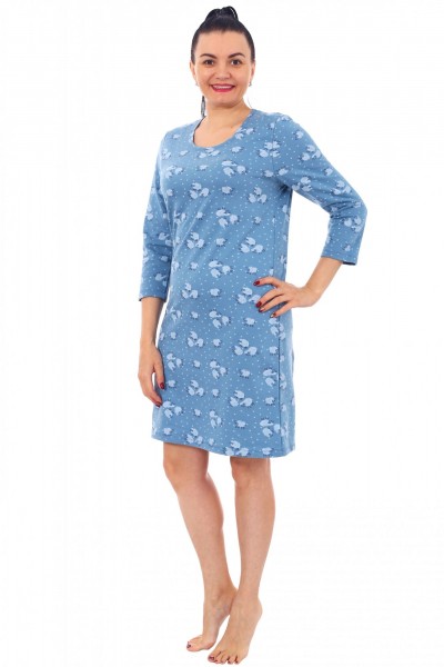Ночная сорочка женская футер начес Овечки