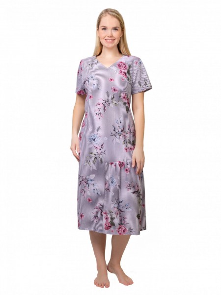 Платье женское кулирка Ялта цветы