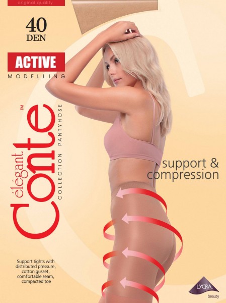Колготки Conte ACTIVE Natural (бежевый) 40den