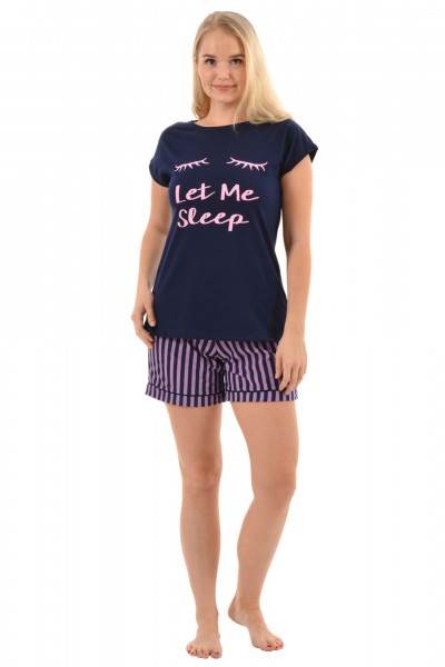 Костюм женский кулирка с шортами Реснички полоса