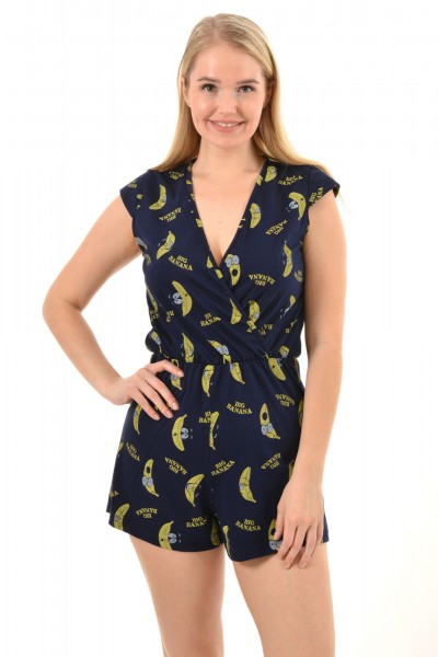 Комбинезон женский кулирка Фрукты банан