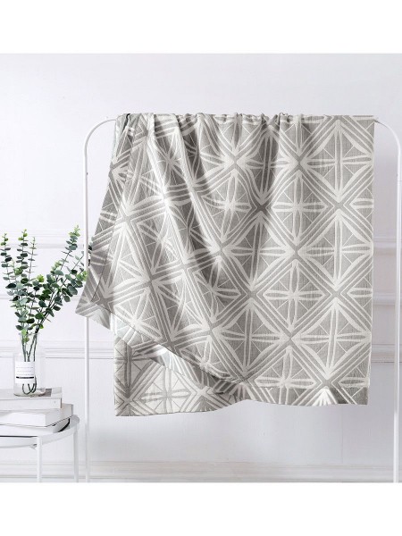 Покрывало хлопковое Орнамент кофейный