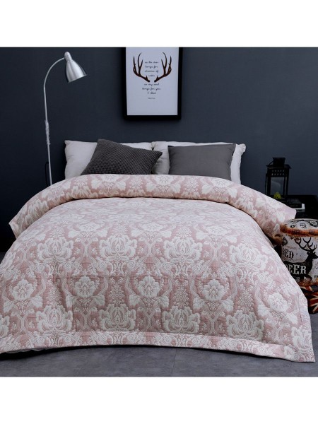 Покрывало хлопковое Рококо розовый