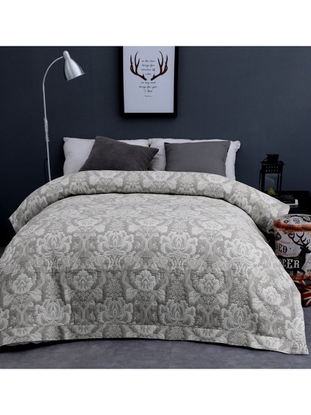 Покрывало хлопковое Рококо кофейный