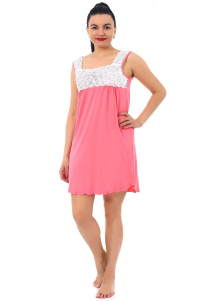 Ночная сорочка женская вискоза Бетти персик