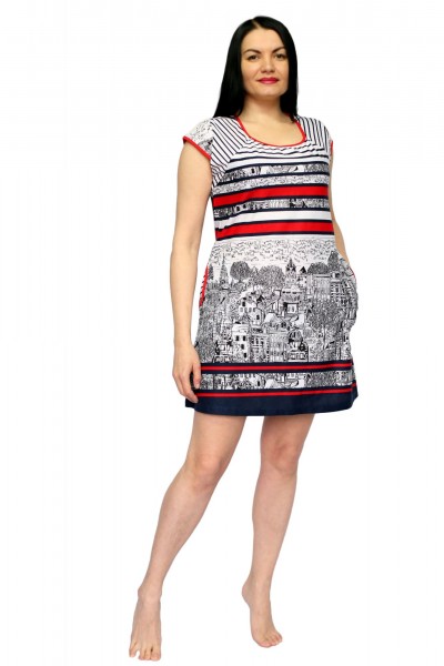 Туника женская кулирка Блюз