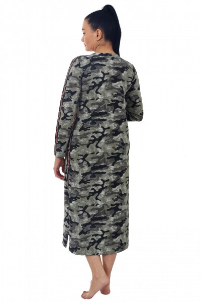 Платье женское футер 2-х нитка с лайкрой Ингрид милитари