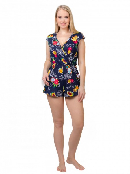 Комбинезон женский кулирка Фрукты манго