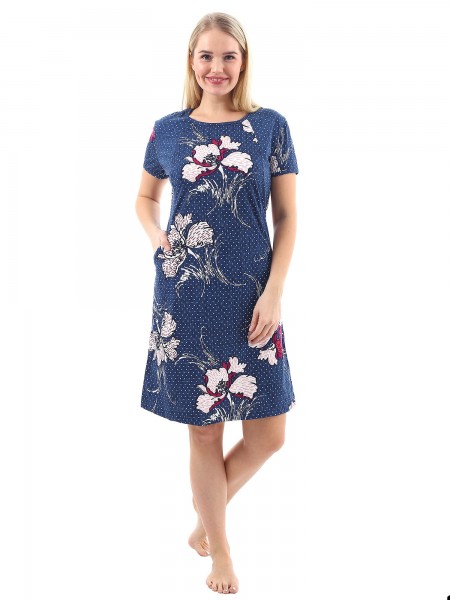 Платье женское кулирка Устинья брусника