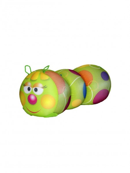 Антистрессовая игрушка-валик Гусеница Зеленый круг (малая)