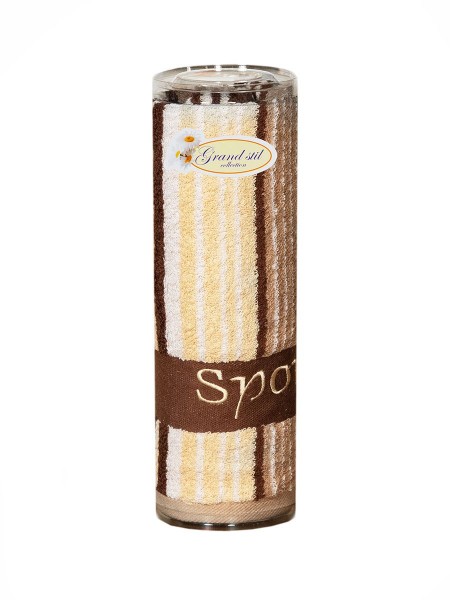 Полотенце махровое в тубе Спорт р.45*90