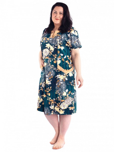 Платье женское кулирка Прасковья золото