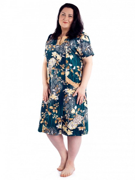 Платье женское кулирка Прасковья золото