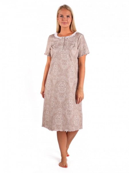 Ночная сорочка женская кулирка Моника бежевый