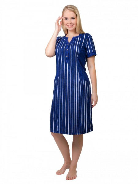 Платье женское кулирка Бенталь синий