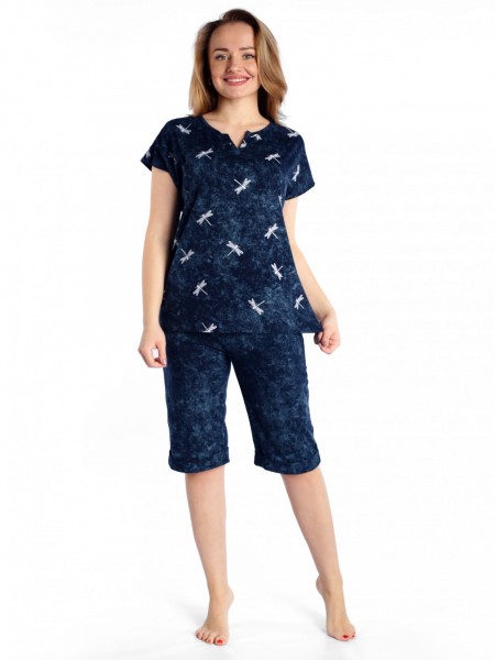 Костюм женский кулирка с шортами Полет